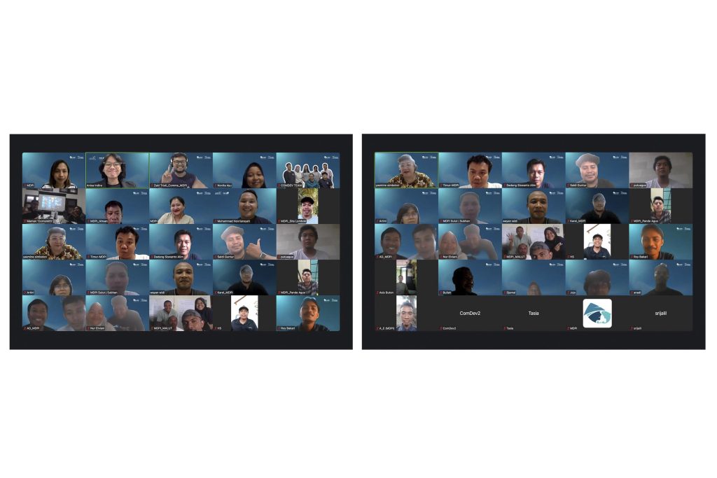 Foto bersama tim MDPI dari delapan provinsi wilayah kerja.